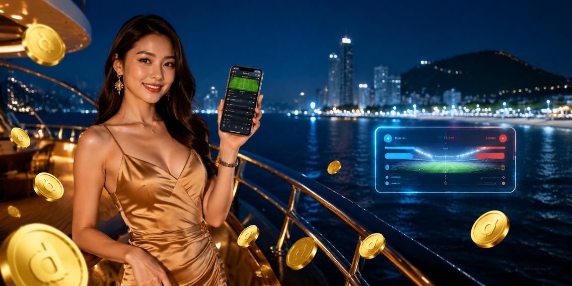 Người dùng đặt cược thể thao qua điện thoại di động tại bãi biển Vũng Tàu